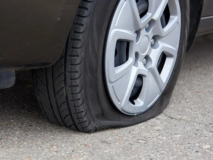 Flat tyre